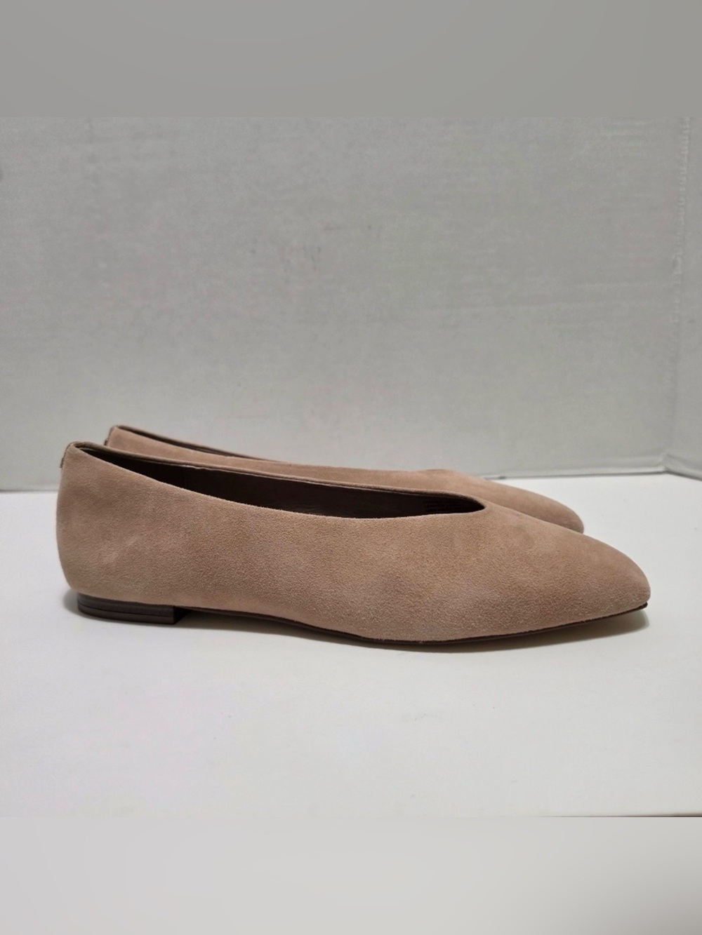 BIRDIES Blush Suede Ballet Flats - Picture 2 of 10